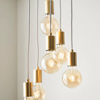 Studio Brushed Brass 6-Light Pendant