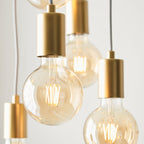 Studio Brushed Brass 6-Light Pendant