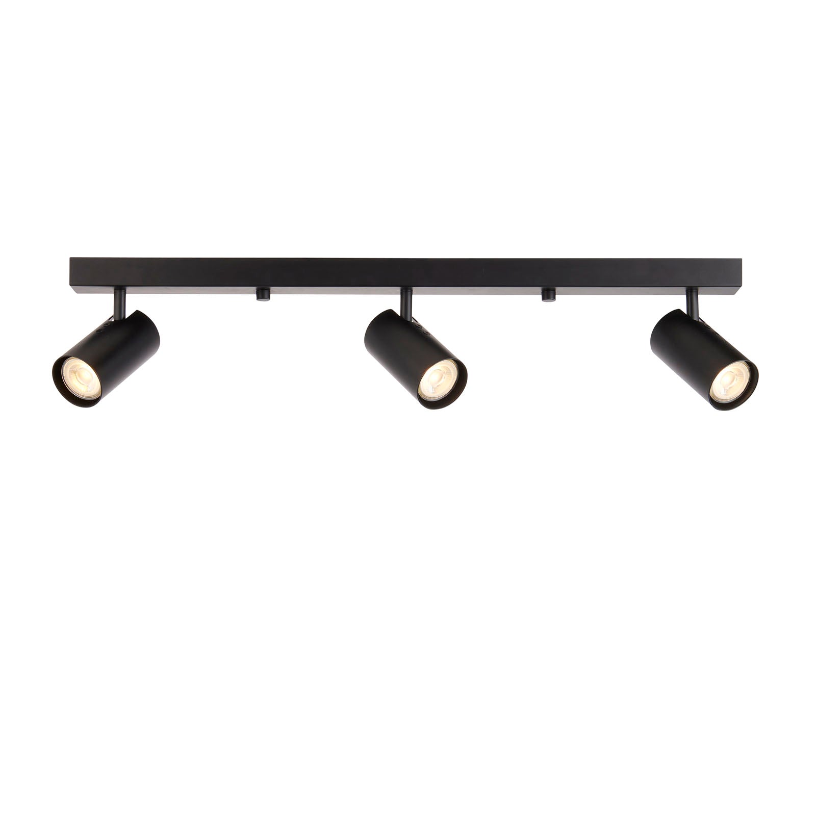 Rez 3-Light Matt Black Spotlight