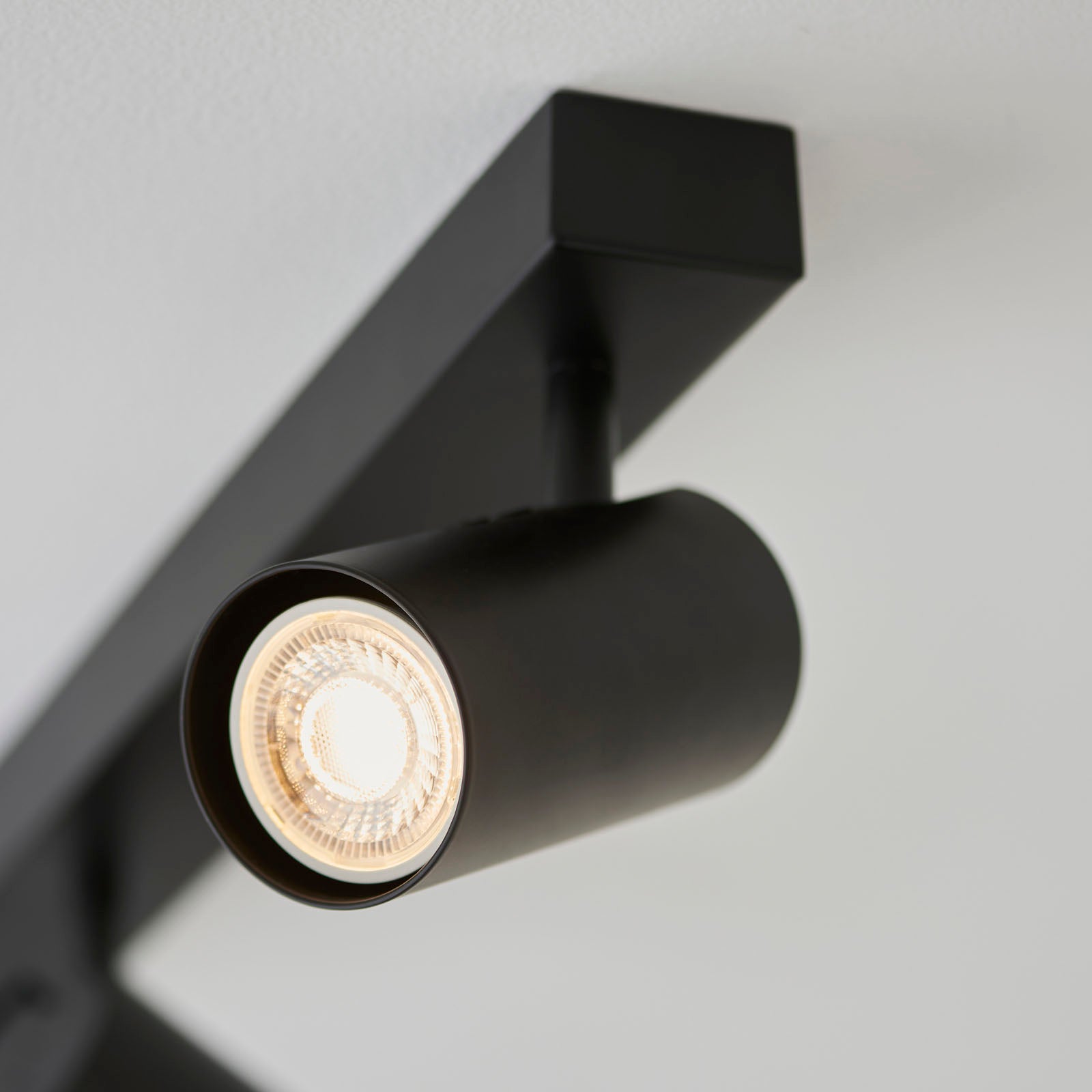Rez 3-Light Matt Black Spotlight