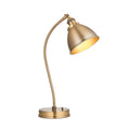 Franklin 1-Light Adjustable Industrial Table Lamp - Antique Brass Finish