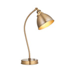 Franklin 1-Light Adjustable Industrial Table Lamp - Antique Brass Finish