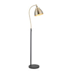 Franklin 1-Light Adjustable Floor Lamp - Antique Brass Finish