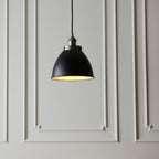 Franklin 1-Light Small Industrial Pendant - Matt Black Finish