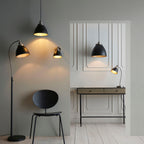 Franklin 1-Light Small Industrial Pendant - Matt Black Finish