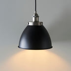 Franklin 1-Light Small Industrial Pendant - Matt Black Finish
