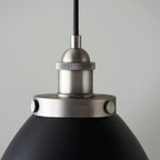 Franklin 1-Light Small Industrial Pendant - Matt Black Finish