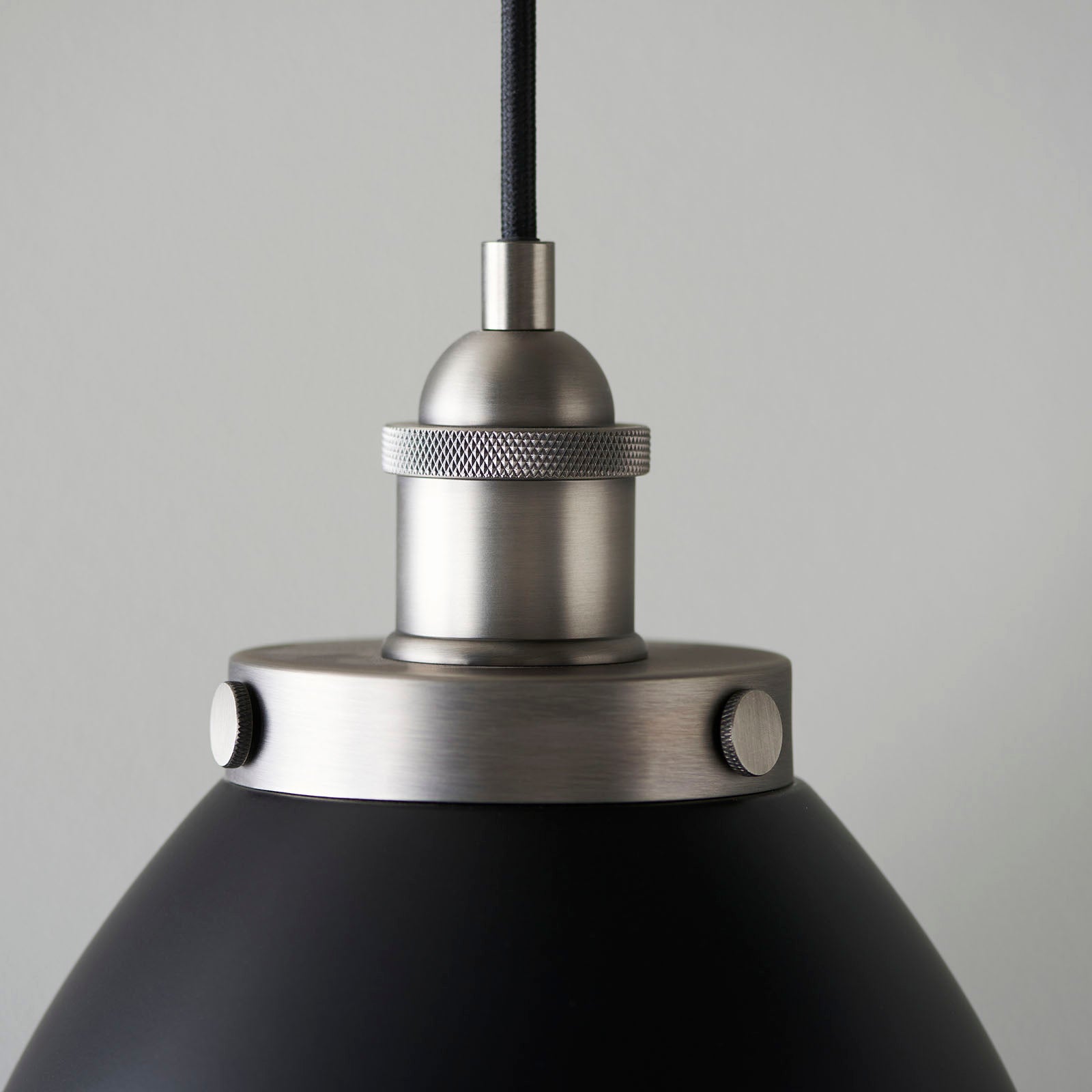 Franklin 1-Light Small Industrial Pendant - Matt Black Finish