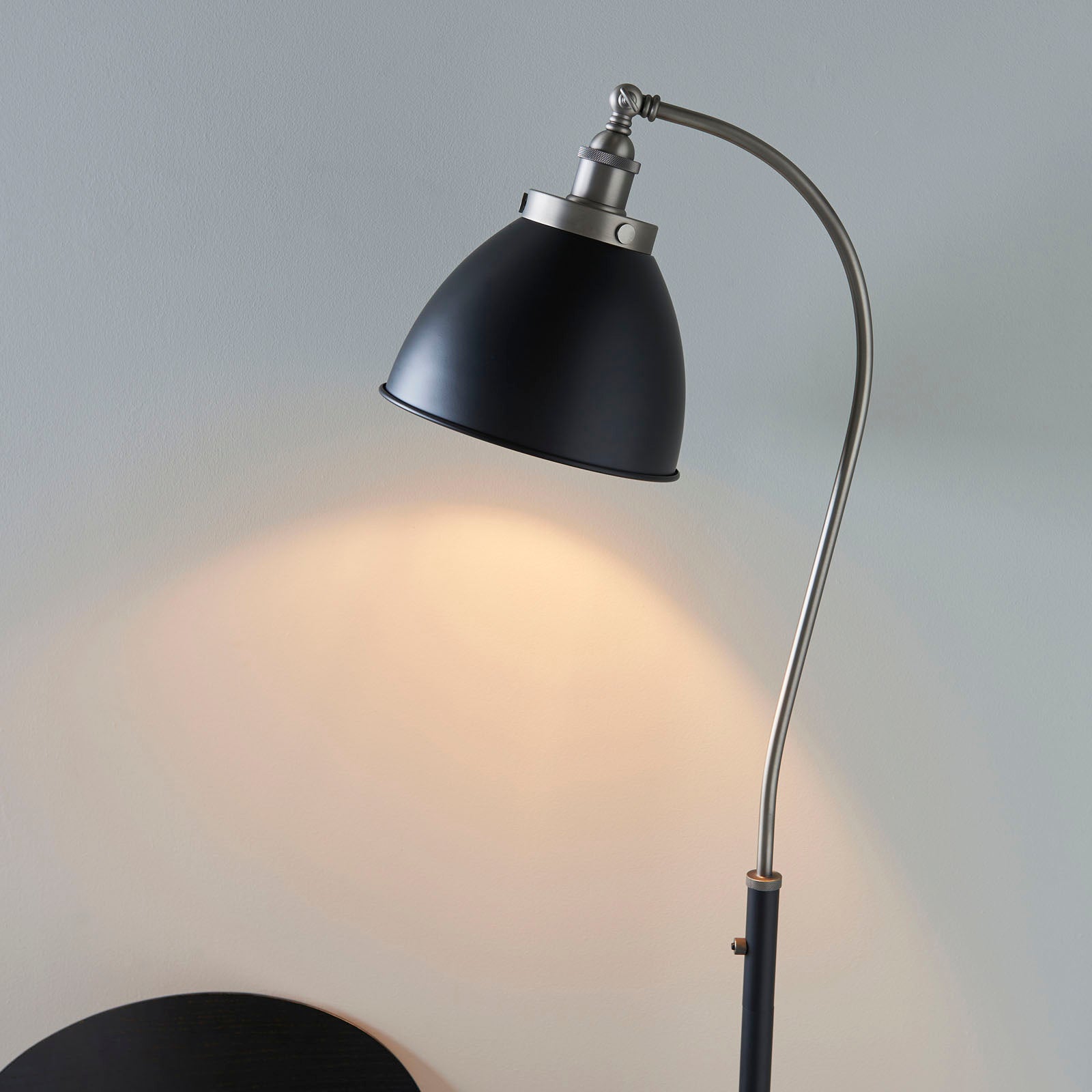 Franklin 1-Light Adjustable Floor Lamp - Matt Black Finish