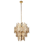 Viviana 12 Light Pendant Gold Effect Plate