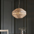 Beatrice 5 Light Pendant - Chrome/Crystal