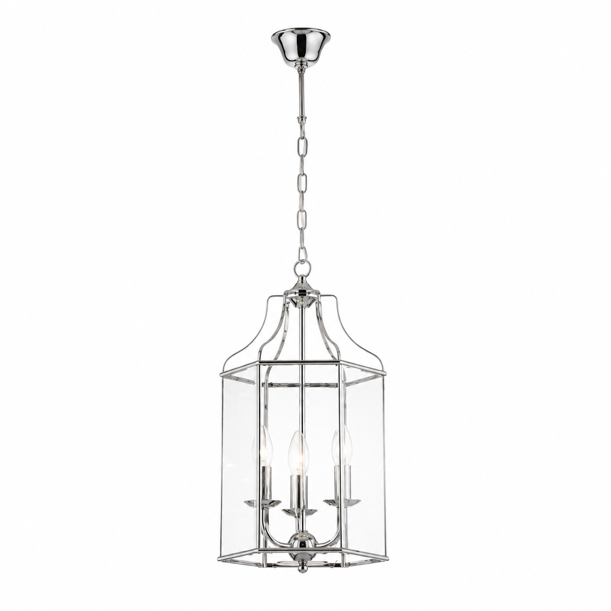 Westlite Lantern 3 Light  Hexagonal - Chrome