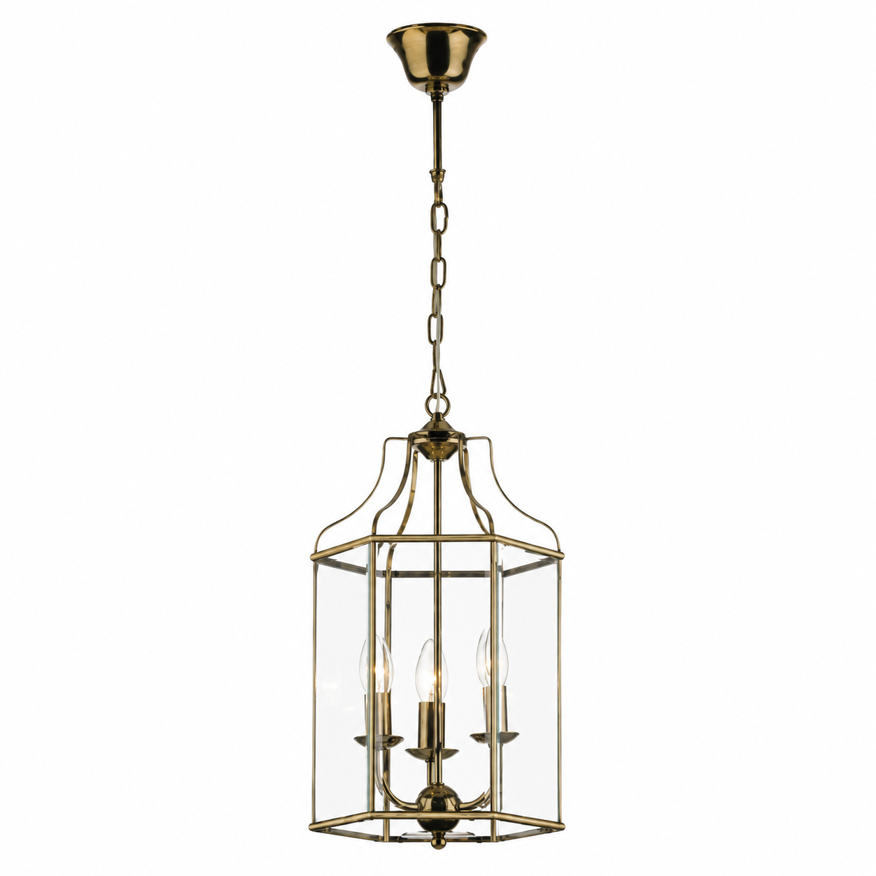 Westlite Lantern 3 Light Hexagonal - Antique