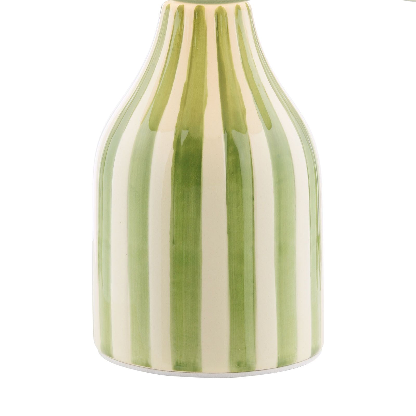 Aimee Twin Pack Table Lamp Green Ceramic With Shade