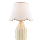 Aimee Twin Pack Table Lamp Taupe Ceramic With Shade