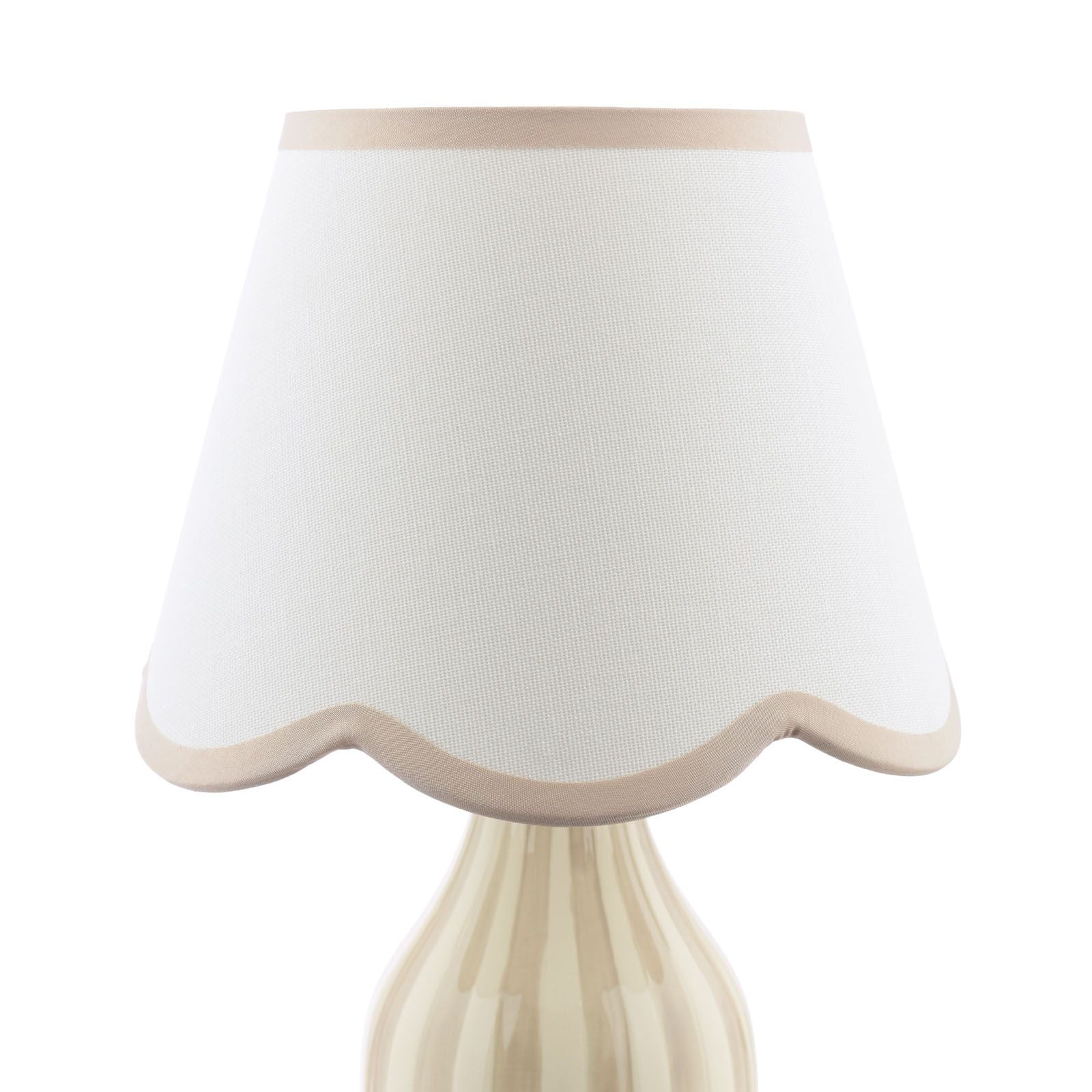 Aimee Twin Pack Table Lamp Taupe Ceramic With Shade