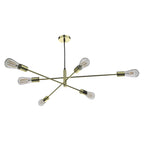 Alana 6 Light Pendant Polished Gold