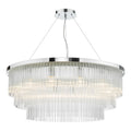 Alpheios 12 Light Chandelier Polished Chrome Glass
