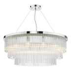 Alpheios 12 Light Chandelier Polished Chrome Glass