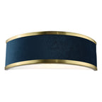 Alvaro Wall Light Brushed Brass With Blue Shade