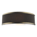 Alvaro Wall Light Antique Bronze With Brown Shade