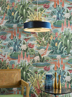 Alvaro 3 Light Pendant Brushed Brass With Blue Shade