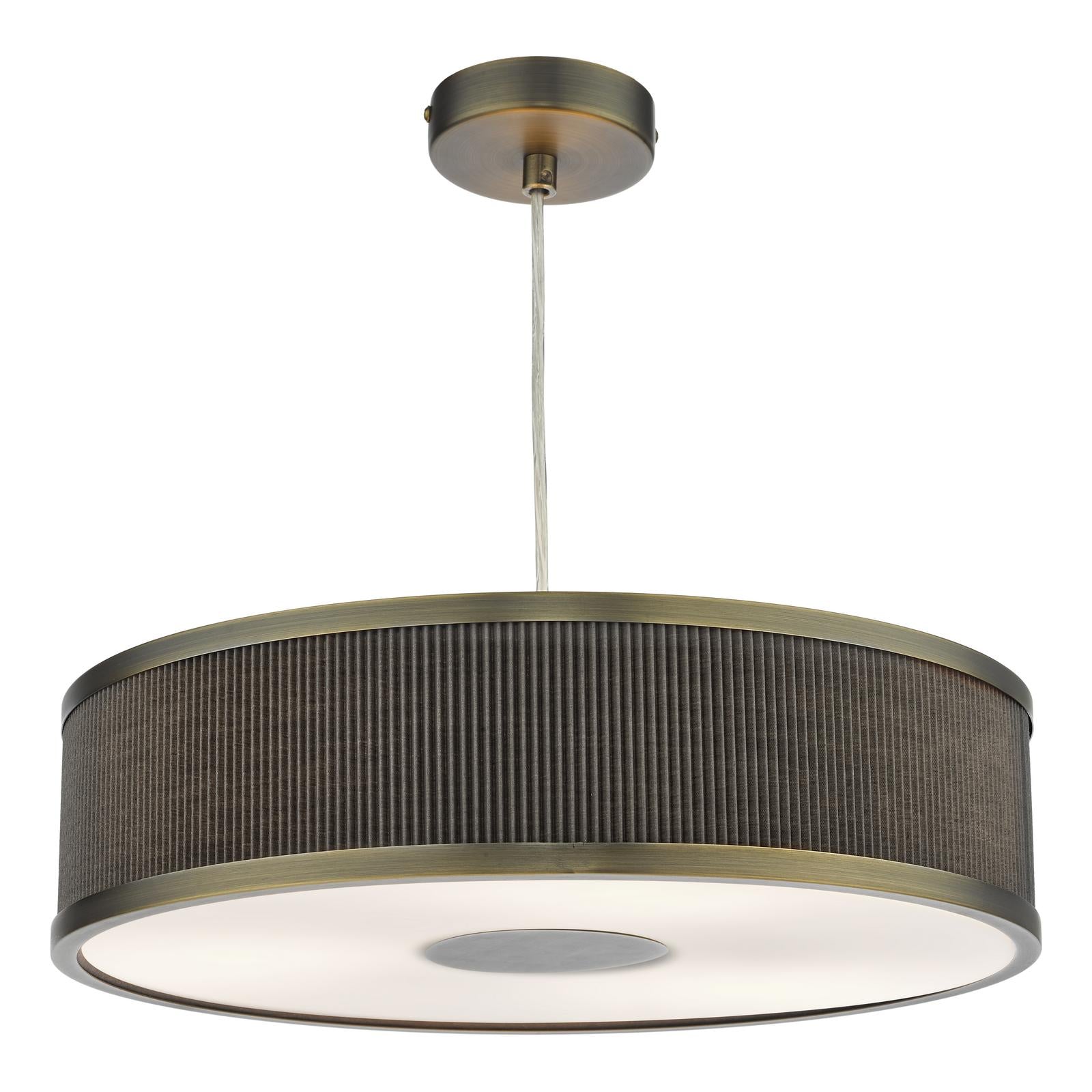 Alvaro 3 Light Single Pendant Antique Bronze Mushroom