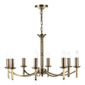 Ambassador 8 Light Dual Mount Pendant Antique Brass