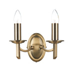 Ambassador Double Wall Bracket Antique Brass