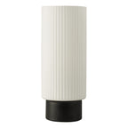 Aneska Table Lamp Matt Black and Opal Glass