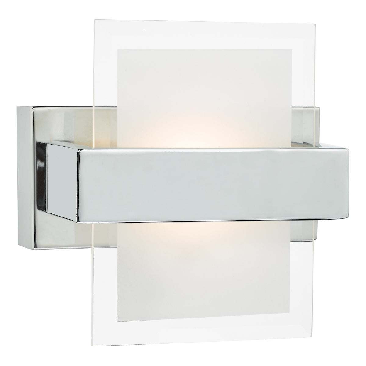 Apt LED Wall Light Polished Chrome & Glass