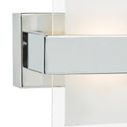 Apt LED Wall Light Polished Chrome & Glass