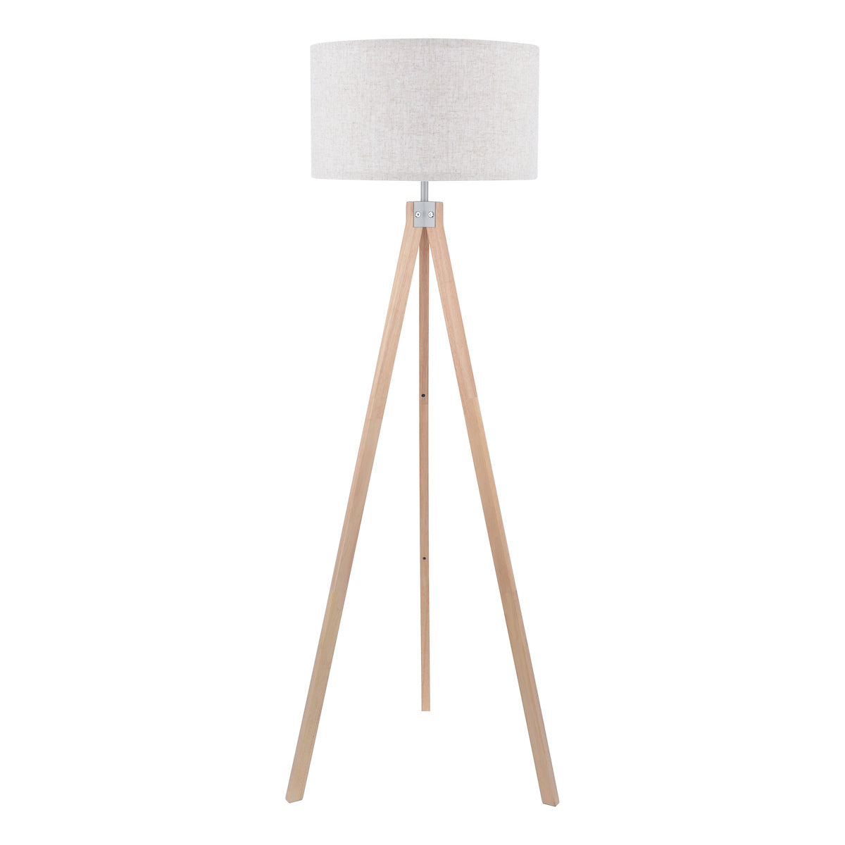 Armitage Tripod Floor Lamp Light Wood With Shade