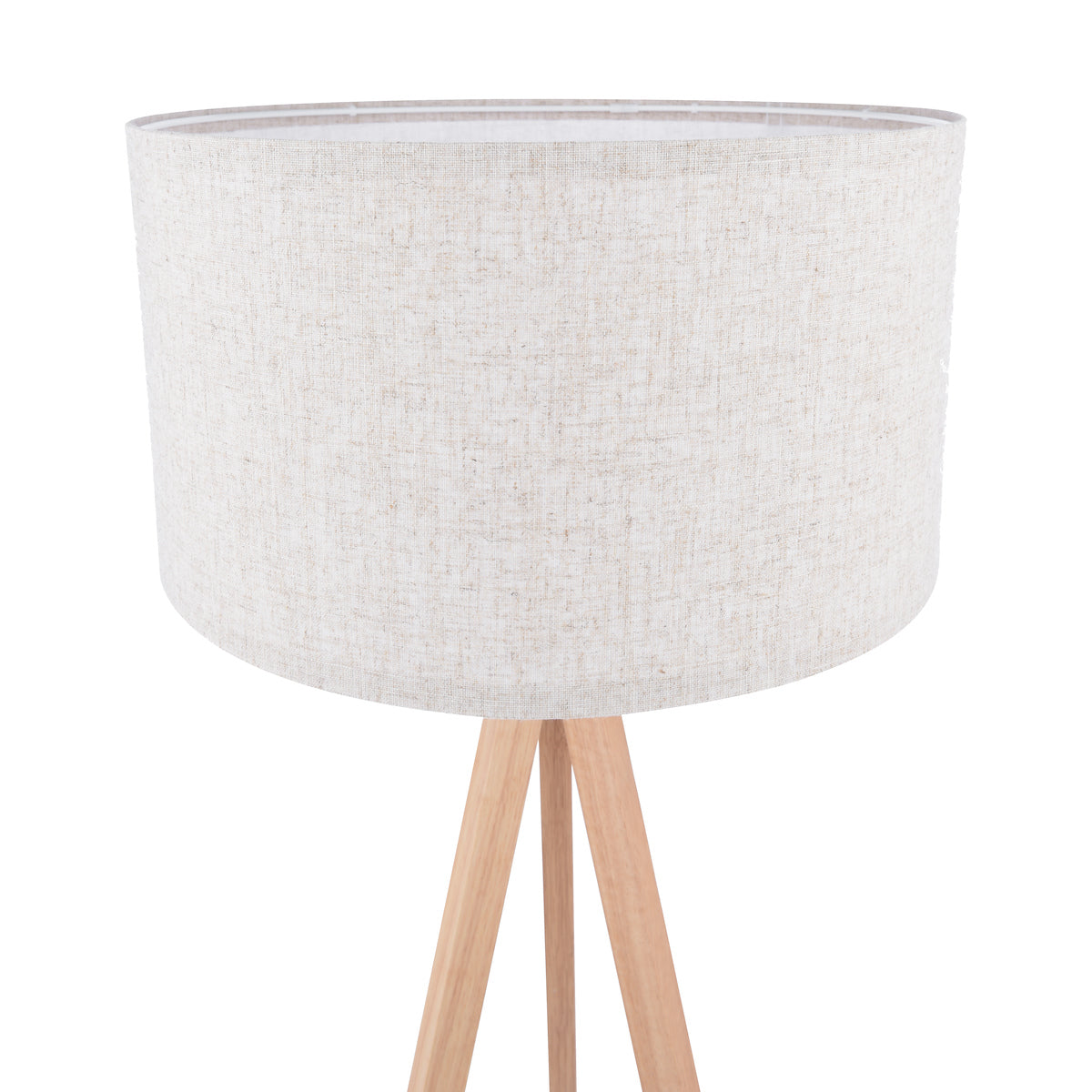 Armitage Tripod Floor Lamp Light Wood With Shade