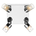 Artemis Bathroom 4 Light Spotlight Polished Chrome Glass IP44
