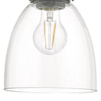 DAR Arvin Glass Pendant Light Antique Chrome