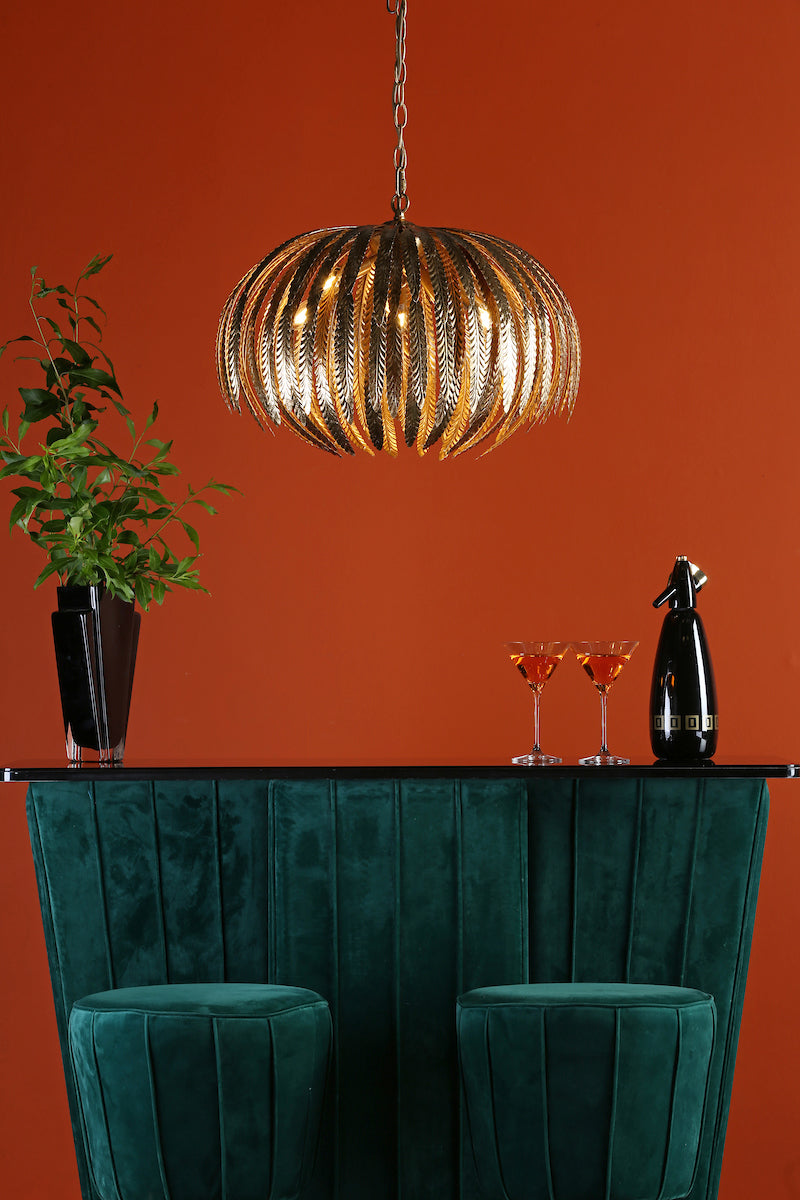 Atticus 5 Light Pendant Gold