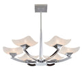 Ayres Semi-Flush Mount Light: Grand Statement (Chrome & Scavo Glass) 6lt