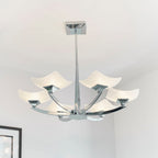 Ayres Semi-Flush Mount Light: Grand Statement (Chrome & Scavo Glass) 6lt