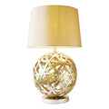 Balthazar Table Lamps Antique Gold With Shade