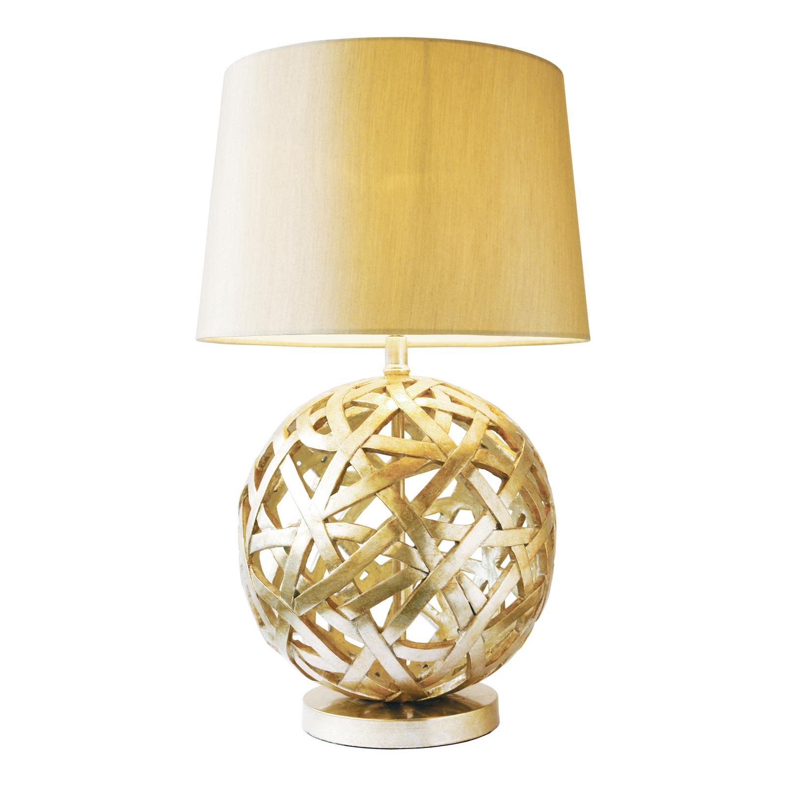 Balthazar Table Lamps Antique Gold With Shade