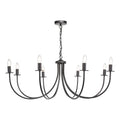 Becca 8 Light Pendant Matt Black Fitting Only