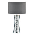 Bokara Table Lamps Silver With Shade