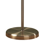 Boston 3 Light Floor Lamps Antique Brass Opaque Glass
