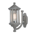 Brompton Outdoor Wall Light Matt Grey Glass IP43