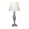 Bybliss Table Lamp Satin Chrome With Shade