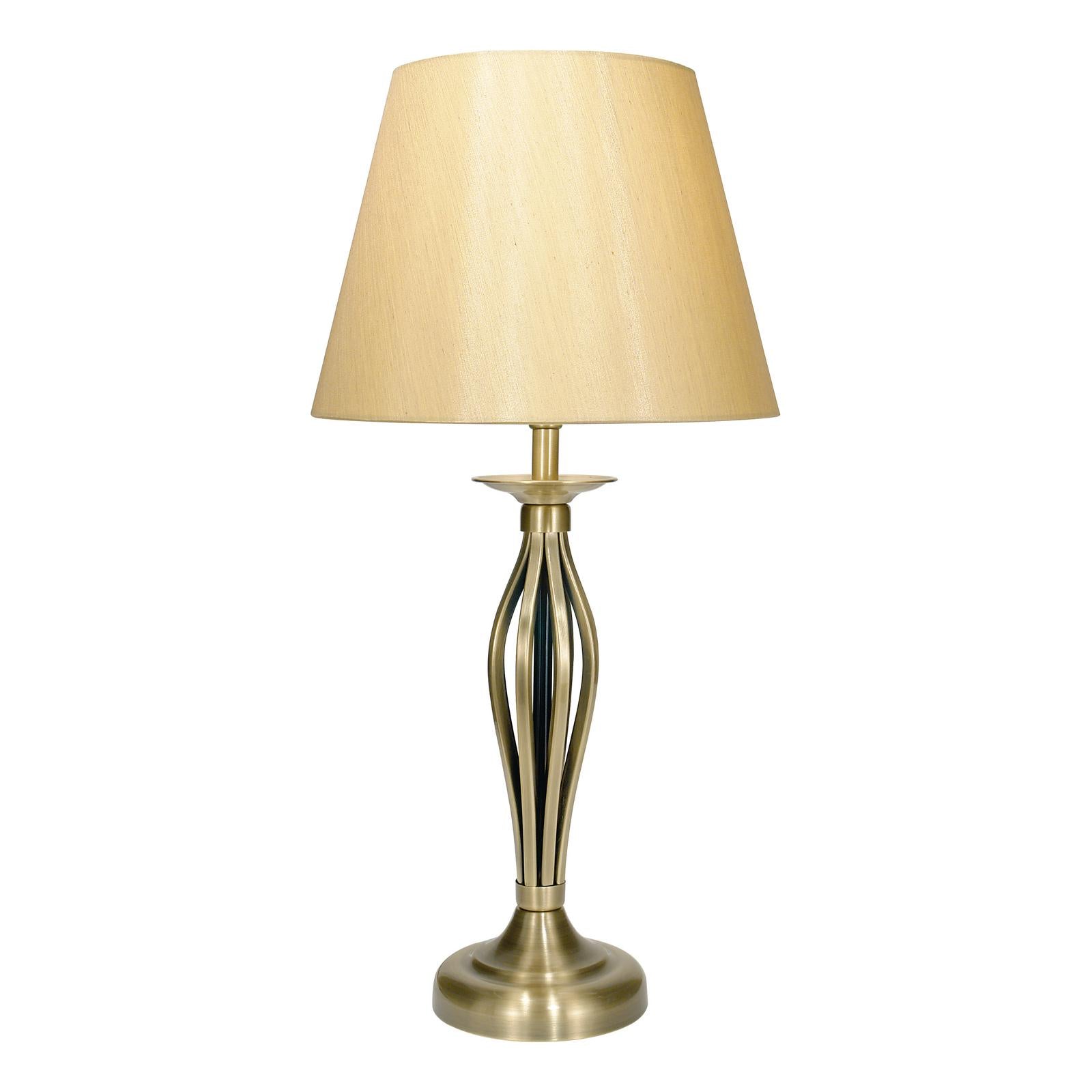 Bybliss Table Lamp Antique Brass With Shade