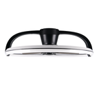 STOCKHOLM Large Black Ceiling Fan With RGB LED Ring