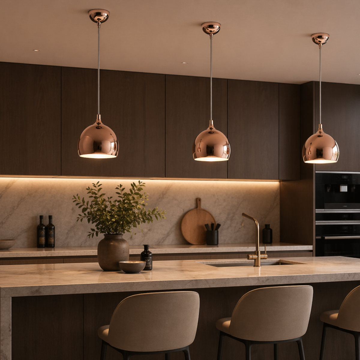 Westlite Cleo Copper Metal Pendant Light