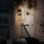 Franklite Fenestra Outdoor Wall Light Charcoal Lantern IP44